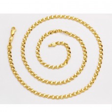 Apzeltīta ķēdīte ar orģinālu pinumu